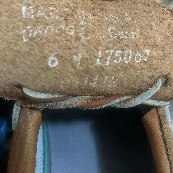 L.L. BEAN WOMENS WATER-RESISTANT LOW BROWN LEATHER/RUBBER DUCK BOOTS SIZE 6M-EUC - Picture 6 of 7